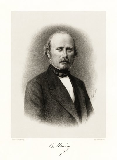 Jean Barthélemy Haureau, 1865-66 autorstwa Feret