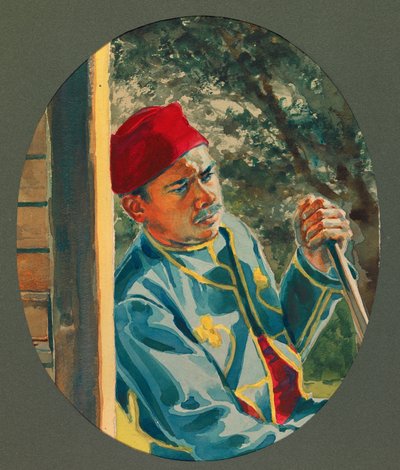 Pimero, algierski harcownik, Gustrow autorstwa Fernand Barbier
