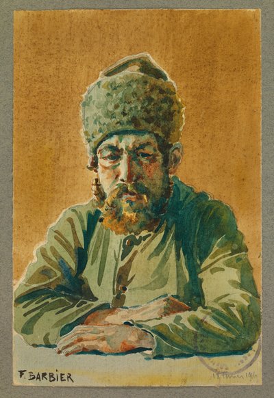 Rosyjski więzień, Gustrow autorstwa Fernand Barbier