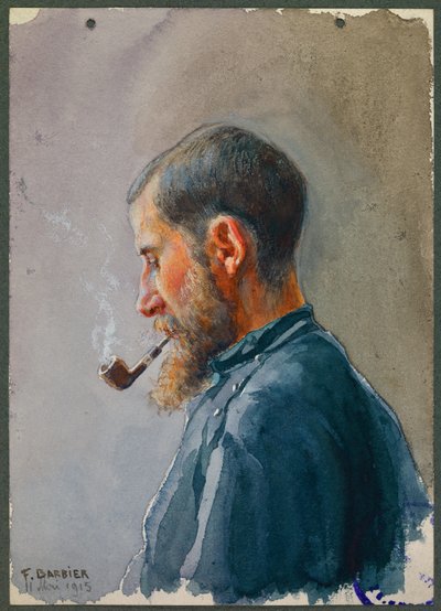 Sierżant Lavissiere jako kapelan obozowy, Gustrow autorstwa Fernand Barbier