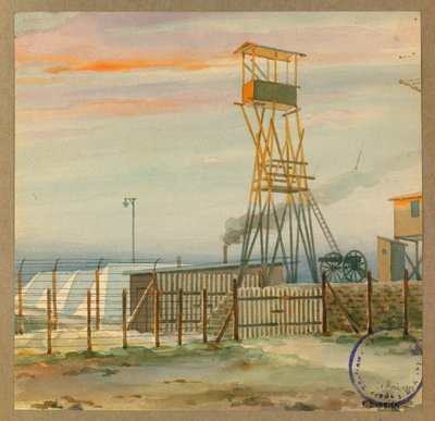 obserwatorium starego obozu z namiotami autorstwa Fernand Barbier