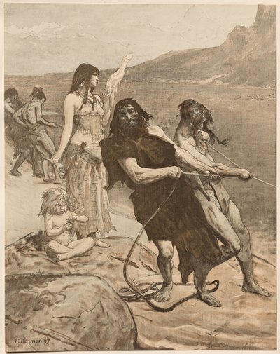 Miasto nad jeziorem autorstwa Fernand Cormon