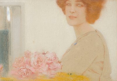 Z róż autorstwa Fernand Khnopff