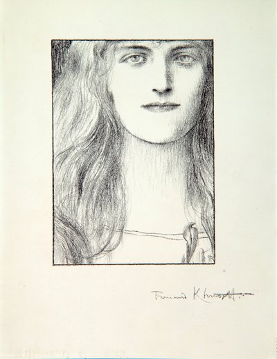 Głowa kobiety, 1897 autorstwa Fernand Khnopff