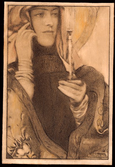 Kadzidło, 1917 autorstwa Fernand Khnopff