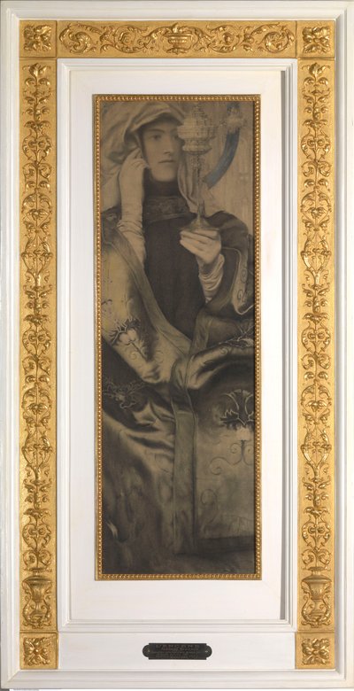 Kadzidło, ok. 1898 (węgiel i pastel na papierze) autorstwa Fernand Khnopff