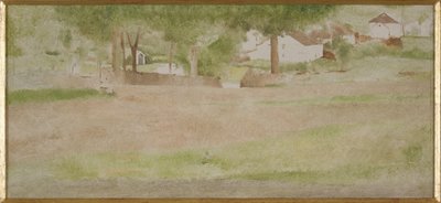 Pejzaż z mostem w Fosset autorstwa Fernand Khnopff