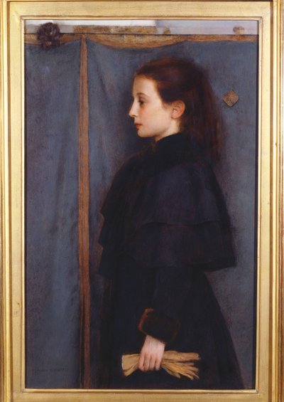 Portret Joanny de Bauer, 1890 autorstwa Fernand Khnopff