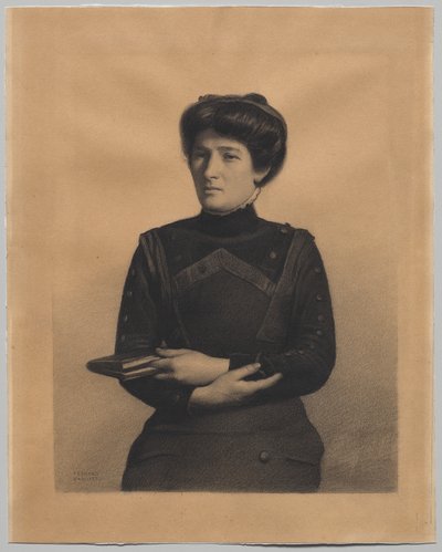 Portret Madame Jules Ricard z domu Augustine Bulteau autorstwa Fernand Khnopff