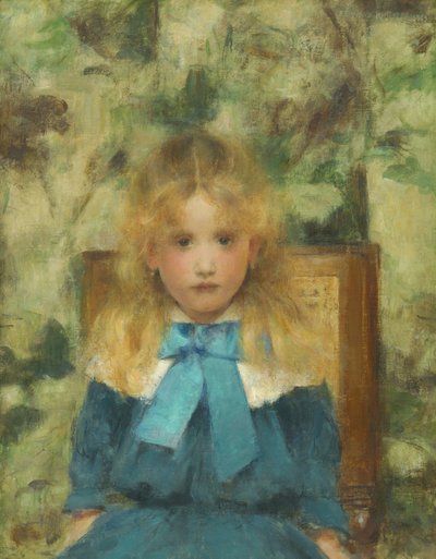 Portret Mademoiselle Van der Hecht, 1883. autorstwa Fernand Khnopff