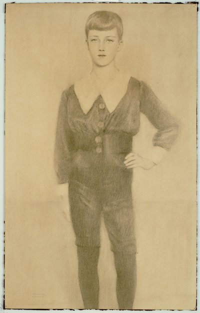 Książę Leopold Belgii, książę Brabancji, 1913 autorstwa Fernand Khnopff
