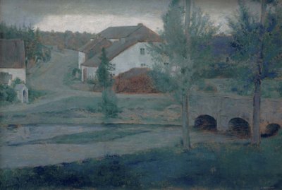 Wejście do wsi, 1885. autorstwa Fernand Khnopff