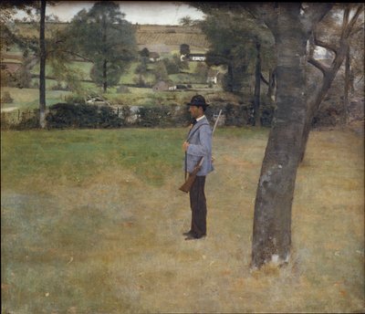 Strażnik łowiecki autorstwa Fernand Khnopff