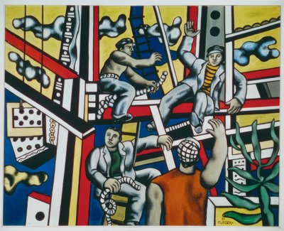 budowlańcy autorstwa Fernand Leger