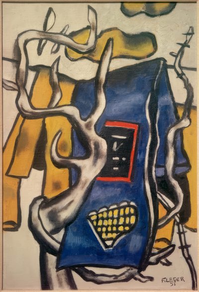 Niebieski koc w krajobrazie autorstwa Fernand Leger