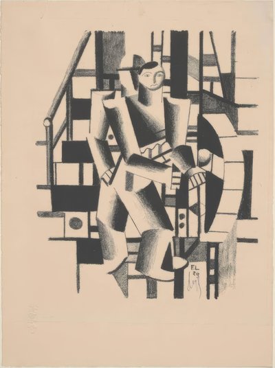 Kompozycja z dwiema osobami autorstwa Fernand Leger