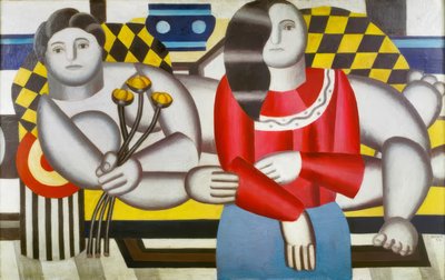 „Femme tenant des fleurs” (Kobieta trzymająca kwiaty) autorstwa Fernand Leger
