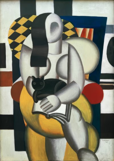 Kobieta z kotem autorstwa Fernand Leger