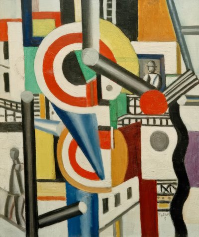 Dwie płyty w mieście autorstwa Fernand Leger