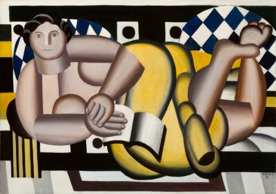 Leżąca kobieta autorstwa Fernand Leger