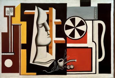 Martwa natura z maską gipsową autorstwa Fernand Leger