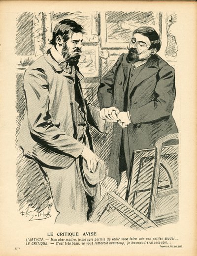 Talerz Maślany, numer 199, Satyryka w Kolorach autorstwa Fernand Louis Gottlob