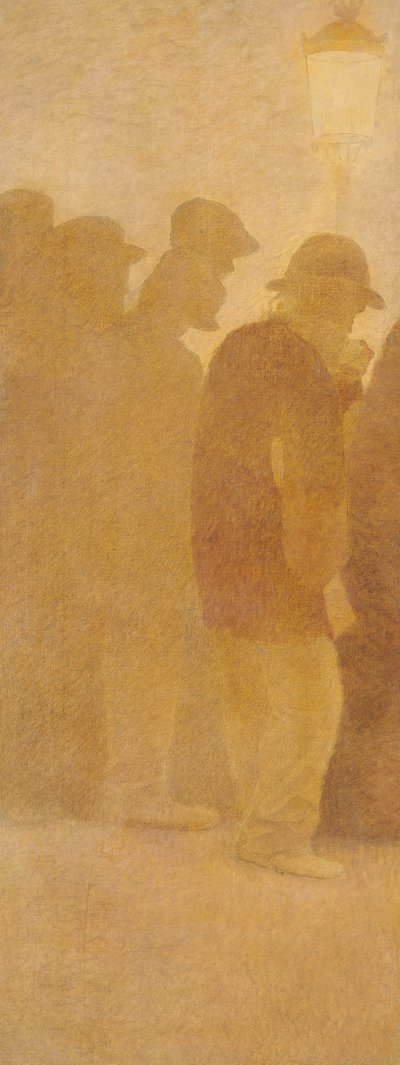 The Mouthful of Bread, Czekanie w kolejce, studium dla „Charity” autorstwa Fernand Pelez