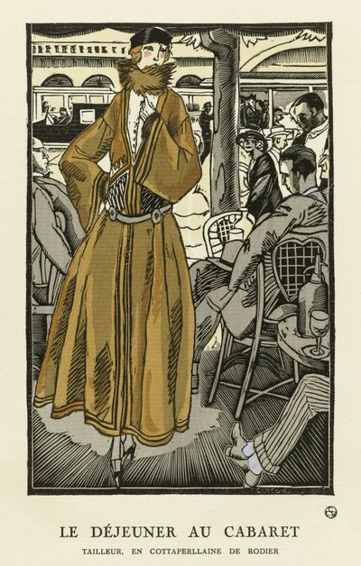Lunch w Kabarecie, wyd. 1921 (odbitka szablonowa) autorstwa Fernand Siméon
