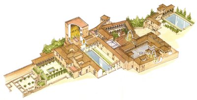 Alhambra, Granada, Hiszpania. Pałace królewskie autorstwa Fernando Aznar Cenamor
