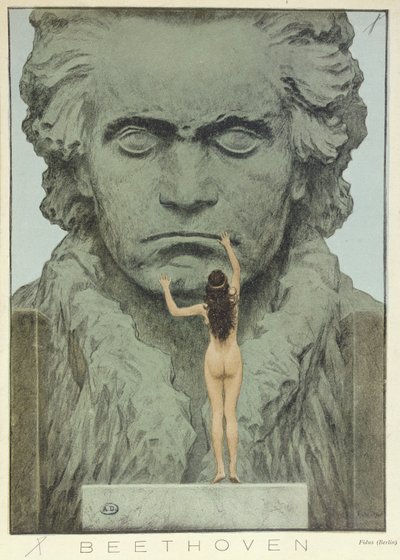 Beethoven, wyd. w „Jugend” autorstwa Fidus