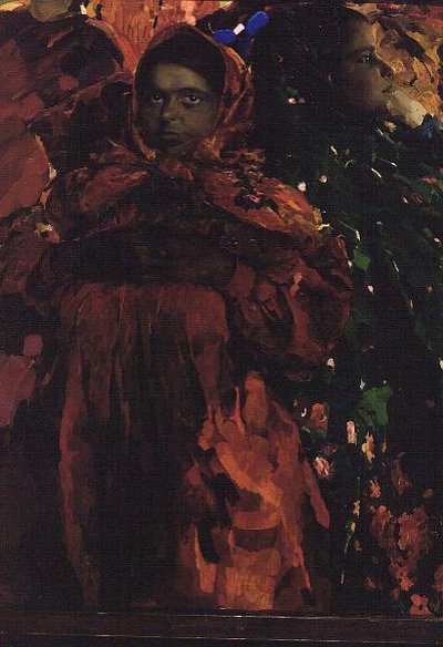 Wieśniaczki (Babas) (olej na płótnie) autorstwa Filipp Andreevic Maljavin