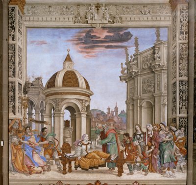 Święty Jan Ewangelista wskrzesza Drusiana (obraz) autorstwa Filippino Lippi