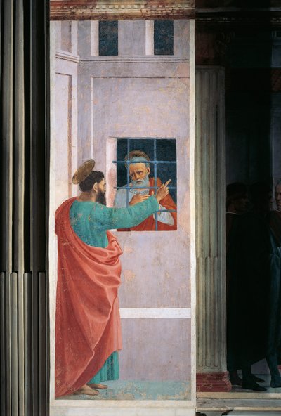 Święty Paweł odwiedzający Świętego Piotra w więzieniu – Filippino Lippi autorstwa Filippino Lippi