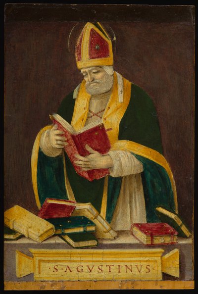 Św. Augustyn, ok. 1490 (tempera na desce) autorstwa Filippino Lippi