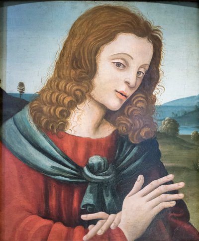 Święty Jan Ewangelista, naśladowca Filippino Lippiego (olej na drewnie) autorstwa Filippino Lippi