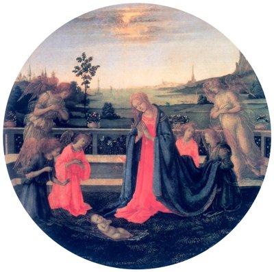 Adoracja, ok. 1480 r. autorstwa Filippino Lippi