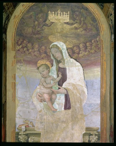 Madonna z Dzieciątkiem, detal z tabernakulum Canto al Mercatale, 1498 autorstwa Filippino Lippi