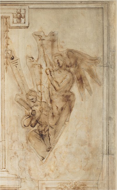 Dwa anioły niosące pochodnie autorstwa Filippino Lippi