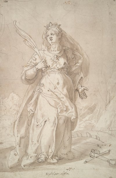 Święta Katarzyna Aleksandryjska autorstwa Filippo Bellini