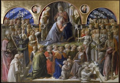 Koronacja Marii (1441-1447, tempera na drewnie) autorstwa Filippo Lippi