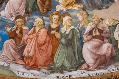 Święci, fragment Koronacji Maryi autorstwa Filippo Lippi