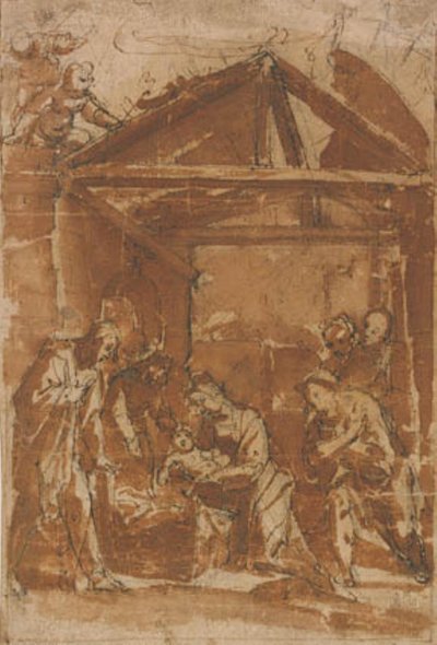 Adoracja pasterzy autorstwa Filippo Tarchiani