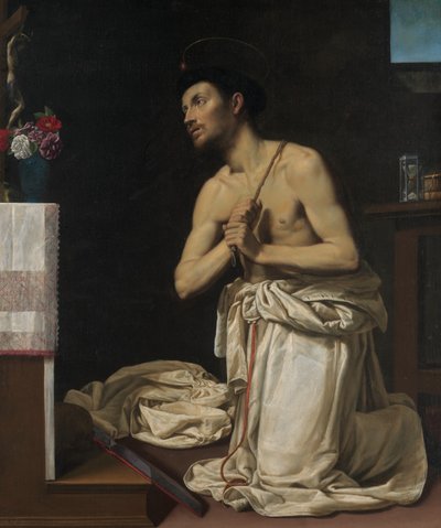 Św. Dominik w Pokucie, ca. 1607. autorstwa Filippo Tarchiani