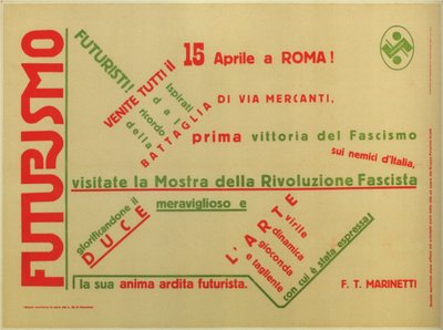 Futuryzm, 1932 autorstwa Filippo Tommaso Emilio Marinetti