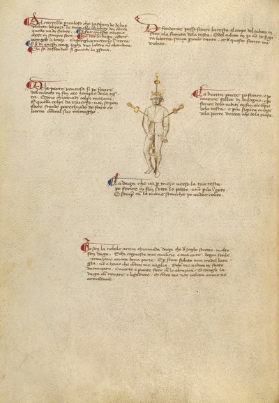 Punkty celowania na ciele autorstwa Fiore Furlan dei Liberi da Premariacco