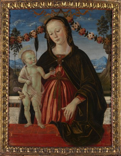Dziewica z Dzieciątkiem, c. 1473 autorstwa Fiorenzo di Lorenzo
