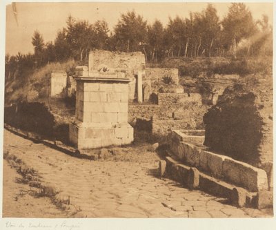 Ulica Grobowców, Pompeje autorstwa Firmin Eugène Le Dien