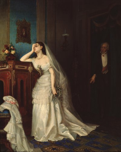 Po ślubie, 1874 autorstwa Firs Sergeevich Zhuravlev