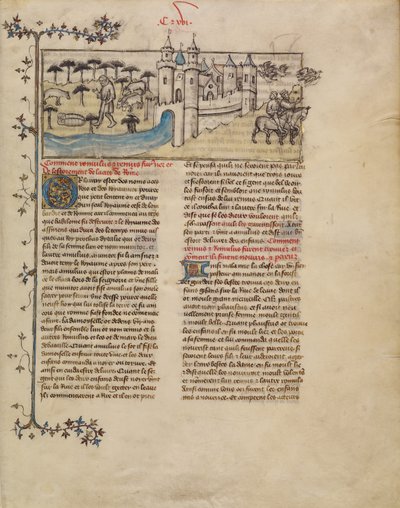 Romulus i Remus autorstwa First Master of the Bible historiale of Jean de Berry