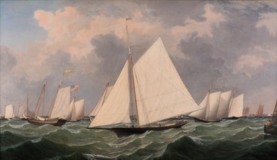 Regaty New York Yacht Club, 1856 autorstwa Fitz Henry Lane